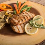 A plate of food rich in lean protein for performance